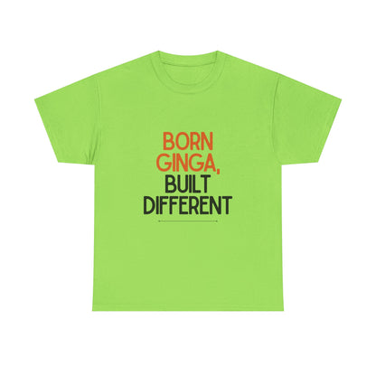 Born Ginga Unisex Heavy Cotton Tee - Celebrate Uniqueness, Casual Wear, Gift for Friends, Everyday Comfort, Statement T-Shirt