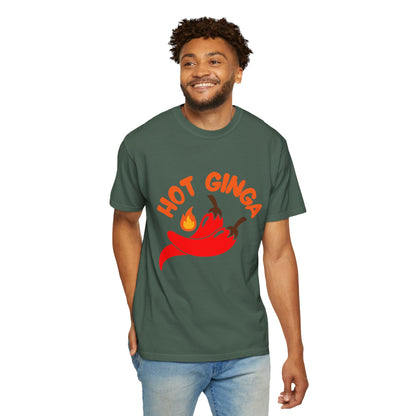 Spicy Chili T-Shirt, Hot Ginga Tee, Casual Summer Top, Gift for Spice Lovers, Unisex Graphic Shirt, Trendy Streetwear