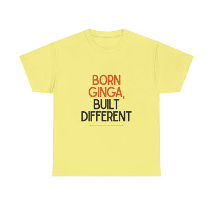 Born Ginga Unisex Heavy Cotton Tee - Celebrate Uniqueness, Casual Wear, Gift for Friends, Everyday Comfort, Statement T-Shirt