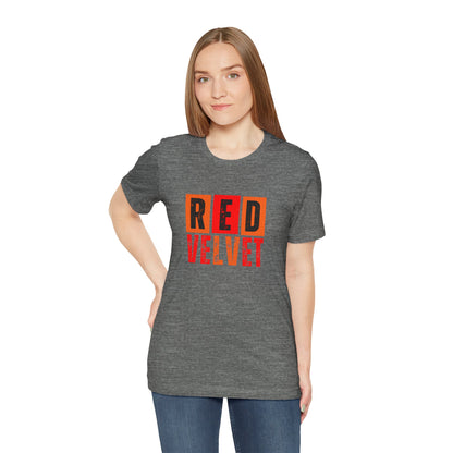 Red Velvet T-Shirt - Unisex Jersey Tee, Music Lover Gift, Concert Apparel, Casual Wear, Cute Graphic Tee, Gift for Her