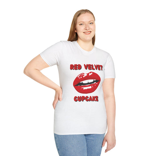 Red Velvet Cupcake T-Shirt, Unisex Graphic Tee, Funny Food Shirt, Birthday Gift, Dessert Lover Apparel, Baking Enthusiast Top