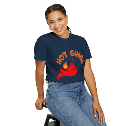 Spicy Chili T-Shirt, Hot Ginga Tee, Casual Summer Top, Gift for Spice Lovers, Unisex Graphic Shirt, Trendy Streetwear