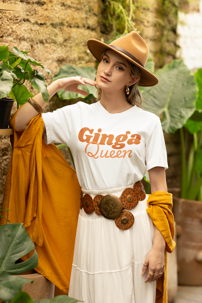 Ginga Queen Unisex T-Shirt - Fun Gift for Women, Casual Wear, Summer Fashion, Birthday Gift, Comfortable Tees
