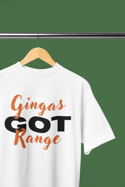Gingas Got Range Unisex Heavy Cotton Tee, Funny Tee, Gift for Ginger Lovers, Casual Wear, Unique Statement Shirt