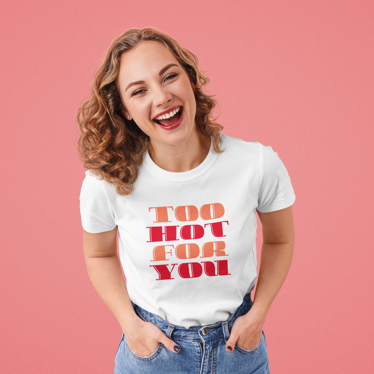 Too Hot For You Unisex Heavy Cotton Tee, Casual Tee, Statement T-Shirt, Gift for Him/Her, Summer Fashion, Trendy Apparel