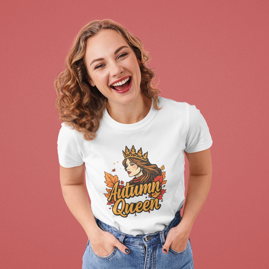 Autumn Queen Graphic Tee | Fall Fashion, Seasonal Vibes, Gift for Her, Festival Chic, Casual Wear